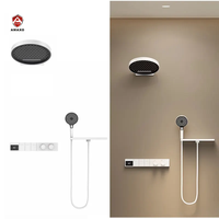 Robinet de douche thermostatique d'hôtel de couleur personnalisée mélangeur de salle de bain mural poli jet de massage céramique pour usage en appartement