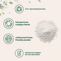 Poudre de peptides de collagène multi-spectre avec vitamine C et acide hyaluronique pour la santé de la peau et le soutien osseux OEM
