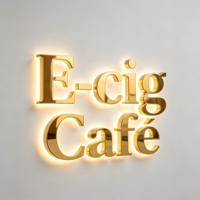 Lettres rétroéclairées personnalisées en acier inoxydable et acrylique avec halo LED 3D, pour intérieur et extérieur, bar, restaurant, logo lumineux