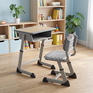 Bureau et chaise d'étude ergonomiques pour étudiants, réglables en hauteur, anti-rayures, pour chambre <span class=keywords><strong>à</strong></span> coucher et coin de travail - Product Image 1