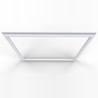 Lampu LED Rangka Grid Ceiling Tersembunyi Komersial 6060 6262, Lampu Rangka 2x2, Bodi Aluminium, Lampu Plafon Grid, Kontrol Cerdas