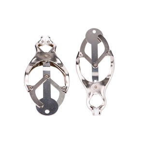 QKKQ Nipple Toys Metal Clamps Nipple <b>Clips</b> for Couples BDSM Game Breast Bondage with Steel Chain Strapon Breast Clamps Sex Toys - Product Image 5