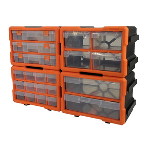 Wall Mounted Transparent Plastic Tool Cabinet Hardware Storage Drawers Plastic Hardware Parts and Craft Cabinet Storage Box