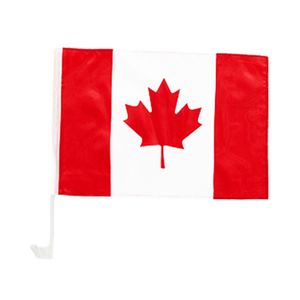 Ensemble de 3 housses de capot et de rétroviseurs de voiture en polyester Heysey 2026 Sport Party Canada Flag - Product Image 3