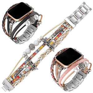 <span class=keywords><strong>Bracelet</strong></span> en métal pour <span class=keywords><strong>Apple</strong></span> <span class=keywords><strong>Watch</strong></span> Series 11/10 46mm 42mm Ultra 2 3 49mm 9 8 7 45mm 41mm, <span class=keywords><strong>bracelet</strong></span> en cuir IWatch 6 5 SE3 44mm 40mm - Product Image 1
