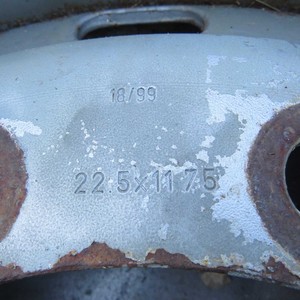 Jante simple en fer 11.75x22.5 10x335 pour semi-remorque d'occasion (69689) - Product Image 4