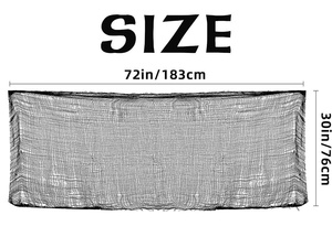 Tela Espeluznante Negra y Blanca para Halloween, 30 x 72 Pulgadas, Gasa Terrorífica, Decoración Perfecta para el Hogar y Fiestas - Product Image 5