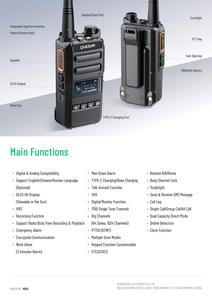 Quansheng MD10商用DMRデジタルラジオ5W UHF VHFロングラング双方向ラジオDMR Tier <span class=keywords><strong>2</strong></span>トランシーバーIP67防水ラジオ - Product Image 5