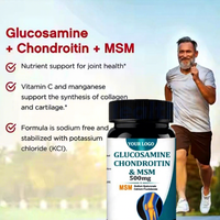 Compléments alimentaires Solilan OEM Halal Glucosamine et Chondroïtine Sulfate pour le soutien des articulations, MSM Glucosamine Chondroïtine comprimés