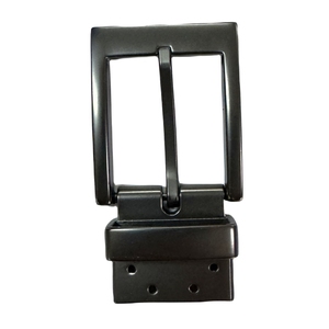 Liga de zinco de quatro furos quadrado preto feminino cinto giratório para fivela design elegante para viagens de negócios - Product Image 2