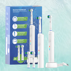 OEM IPX7 ขายส่งผู้ใหญ่ชาร์จที่กำหนดเองสมาร์ทไร้สาย 45 เปิดแปรงสีฟันไฟฟ้าพร้อมกระเป๋าเดินทางปาก - Product Image 6