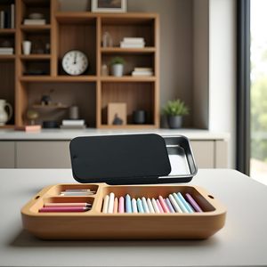Fabricant d'accessoires sur mesure pour boîtes de rangement en étain, lot de 5 rouleaux rectangulaires en métal résistants aux enfants - Product Image 6