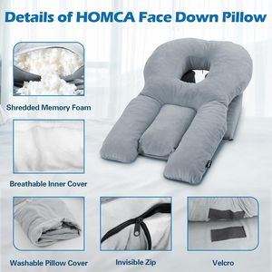 Almohada de masaje en forma de U para el cuidado de los ojos, ergonómica, para dormir, para uso en el hogar, salón de belleza, hospital y oficina - Product Image 2
