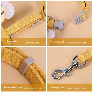 Conjunto de Arnés y Correa para Mascotas con Diseño de Abeja, Personalizable, Decoración de Peluche 3D, Nailon Ajustable, Color Personalizado, para Venta al Por Mayor - Product Image 5