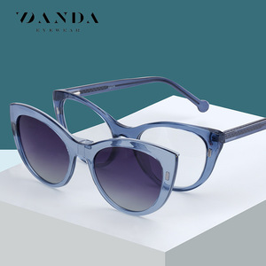 Lunettes de soleil Zanda Cat Eye PZ1005, monture TR90, verres TAC, protection UV 100%, lunettes de soleil tendance pour femmes - Product Image 1