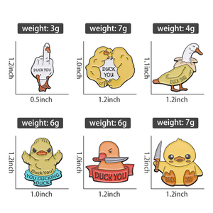 Lindo Animal solapa esmalte pines dibujos animados pato ganso pollo broches ropa solapa insignia mochila Pin joyería accesorios para regalo - Product Image 6