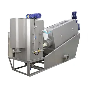 Palmiye çamur tedavisi için yağlı vida çamur susuzlaştırma ekipmanları volüt tipi vidalı pres cihazı sistemi