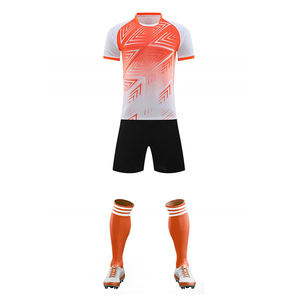 Maillots de football personnalisés pour hommes, nouveau design élégant, logo de club personnalisé, sublimation, respirant, séchage rapide, 100% polyester, short de football - Product Image 2