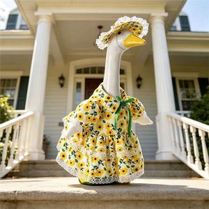 Nuevo Disfraz de Ganso para Porche, de Poliéster, Estilo Pastoral de Verano, Diseño de Girasol, 23 Pulgadas, Grande, con Conjunto de Sombrero - Product Image 4