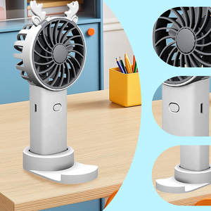 Bán Hot sạc di động cầm tay fan hâm mộ với cơ sở, 250mAh pin, 30 phút Thời gian chạy, 3 màu sắc tùy chọn cho nhà văn phòng du lịch - Product Image 6