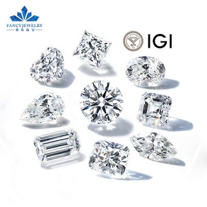 Boucles d'oreilles en diamant IGI HTHP CVD 1ct 2ct 4ct, véritable or massif 10K 14K 18K, ensemble de boucles d'oreilles, taille émeraude, diamant de laboratoire IGI - Product Image 3