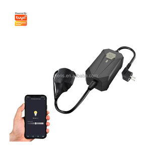 Dimmable Smart <strong>WiFi</strong> <strong>Plug</strong> with Socket (Europe) IP55 Outdoor TUYA App &amp; Wireless Remote Control for LED Lights &amp; Lamp Strings - Product Image 1