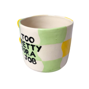Icono hecho a mano y pintado a mano Taza de cerámica Linda taza de cita de café moderna Regalo de cumpleaños 21 para ella - Product Image 4