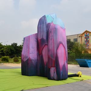 KeepFuns Formation géante gonflable personnalisée en forme <span class=keywords><strong>de</strong></span> <span class=keywords><strong>roche</strong></span> <span class=keywords><strong>de</strong></span> <span class=keywords><strong>cristal</strong></span> - Accessoire gonflable à thème pour fêtes, décor <span class=keywords><strong>de</strong></span> scène et événements - Product Image 2