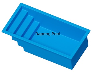 <span class=keywords><strong>Piscine</strong></span> Spa Autoportante en Fibre de Verre Bleue pour Enfants, Durable, Extérieure, Facile à Installer, Peut Accueillir de Petits Bateaux - Product Image 3