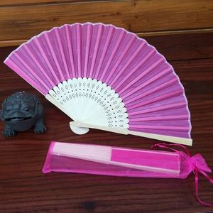 พัดงานแต่งงานสเปนขนาด 21 ซม. - โครงไม้หุ้มผ้าซาติน ดีไซน์เรียบง่าย มีหลายสีให้เลือกสำหรับงานแต่งงาน - Product Image 6