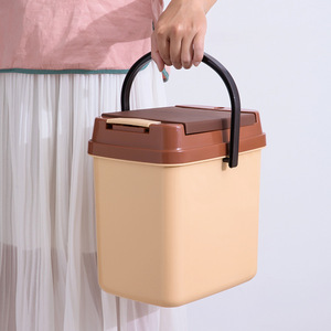 Cubo para Posos de Té de 6-10L con Tapa, Cuadrado, con Filtro de Drenaje para Mesa de Té, Uso Doméstico - Product Image 4