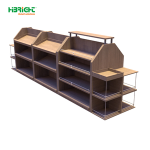 เคาน์เตอร์คิดเงินไม้สไตล์โมเดิร์น Highbright สำหรับซูเปอร์มาร์เก็ตและร้านค้าปลีก - Product Image 1