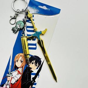 جديد تأثيري المجوهرات أنيمي ساو السيف الفن على الانترنت المفاتيح سلاح المفاتيح سلسلة المفاتيح - Product Image 4