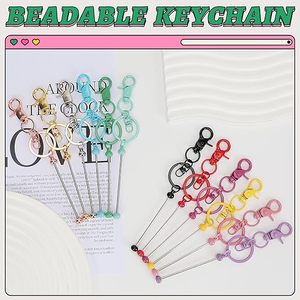 Barres de porte-clés perlables en métal vierges en vrac pour la logistique, pour la création de bijoux et de cadeaux personnalisés DIY, kit de fabrication de bijoux, en vrac, prêt à expédier - Product Image 5