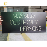 Plaque de signalisation pour numéro de porte d'appartement, numéro de maison moderne en acrylique personnalisé, panneaux braille ADA, affichage LED, IP54, résistant aux intempéries