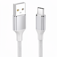 Câble de charge rapide USB-A vers Type C avec gaine tressée, longueur 1m 2m 3m, transfert de données haute vitesse pour iPhone, MacBook, Samsung, HUAWEI