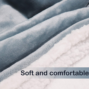 Oem Chất lượng cao cộng với kích thước quá khổ lớn cộng với kích thước flannel Sherpa mặc hoodie chăn trùm đầu áo chăn với tay áo - Product Image 4