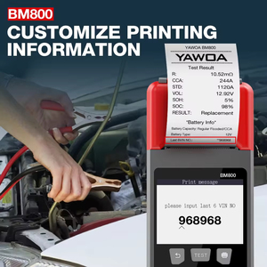 เครื่องทดสอบแบตเตอรี่รถยนต์ ฟังก์ชั่นการพิมพ์ 6V 12V 24V การทดสอบโหลด การชาร์จ เครื่องมือวินิจฉัย รองรับภาษาอังกฤษ จอแสดงผล LCD ใช้ได้กับรถยนต์ทั่วไ<span class=keywords><strong>ป</strong></span> - Product Image 3