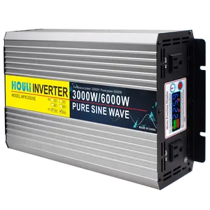 HOULI 6000W 12V Dc Para 110V Ac Power Inverter 24V para 110V 6000Watt Pur Sinus Onduleur De Puissance De Voiture