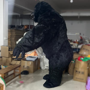 Inflatable गोरिल्ला मस्कोट पोशाक क्रिसमस कार्यक्रम प्रचार वयस्क राजा कोंग सूट हेलोलीन कार्निवल प्लश फरी पशु संगठन - Product Image 5