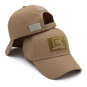 Offre Spéciale Chasse Extérieure GLOCK BRODERIE Personnalisée Coton Unisexe Oem Casquette de Baseball