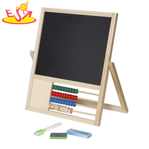 <span class=keywords><strong>2</strong></span>-in-1 houten dubbelzijdige ezelset met alfabetmagneten, rekenbord en schrijf-activiteiten - leer- en kunstactiviteitenstation voor kinderen W12B321 - Product Image 2