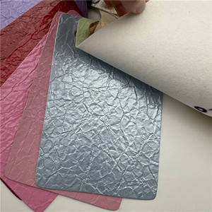 Cappello di cuoio testurizzato di cuoio sintetico all'ingrosso del tessuto ondulato del metallo della fabbrica - Product Image 6