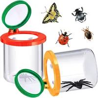 拡大昆虫ボックス挿入バグビューアーバグ拡大鏡コンテナクリッター昆虫ケージバグジャー子供用