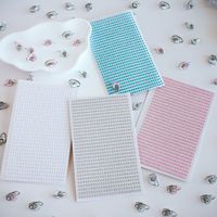 Perles focales en PVC, autocollants décoratifs en chaîne de perles et strass, autocollants en pierres précieuses, matériaux DIY pour stylos perlés, autocollants en strass