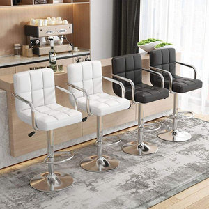 Tabourets de bar modernes en cuir PU réglables en gros, pivotants, à hauteur réglable, pour salle à manger, hôtel, comptoir de cuisine, restaurant - Product Image 3