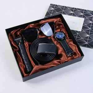 Cross Border Men's <b>Gift</b> <b>Set</b> With Hair Clippers Sunglasses Watch Belt Exquisite Business <b>Gifts</b> Valentine'S Day Present - Product Image 2