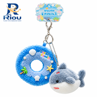 Vente directe usine : Porte-clés peluche animal marin en forme de bouée de natation, breloque de sac, idéal pour souvenirs de fête, vente en gros