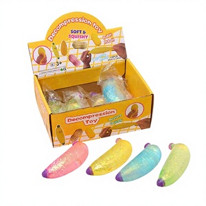 ของเล่นบีบกล้วย TPR ยืดหยุ่นได้ ของเล่นบีบคลายเครียด บรรเทาความวิตกกังวล - Product Image 6