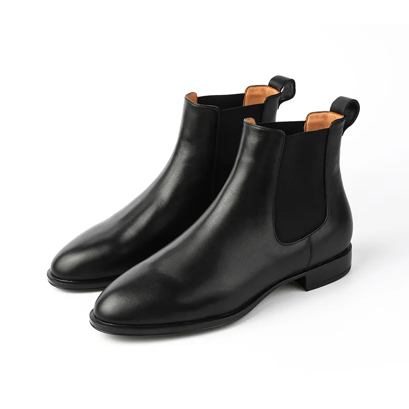 New Comfortable Ankle Boots Women's Leather Calfskin Chelsea Boots Can Be Customized